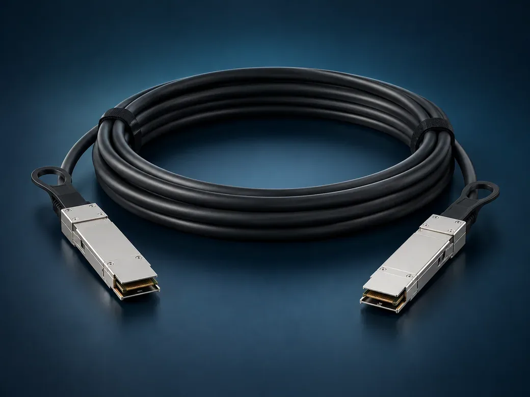 Illustration of Passive Direct Attach Copper Cables (DACs)